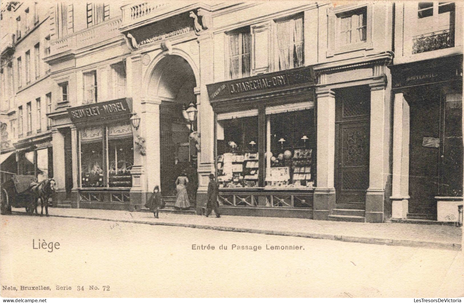 BELGIQUE - Liège - Entré Du Passage Lemonnier - Carte Postale Ancienne - Liege