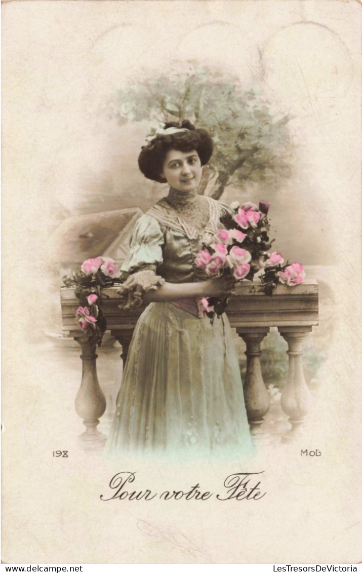 FÊTES - VŒUX - Pour Votre Fête  - Colorisé - Carte Postale Ancienne - Other & Unclassified