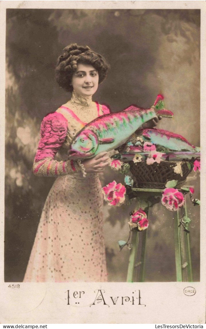 FÊTES - VŒUX - Premier Avril - Colorisé - Carte Postale Ancienne - 1er Avril - Poisson D'avril