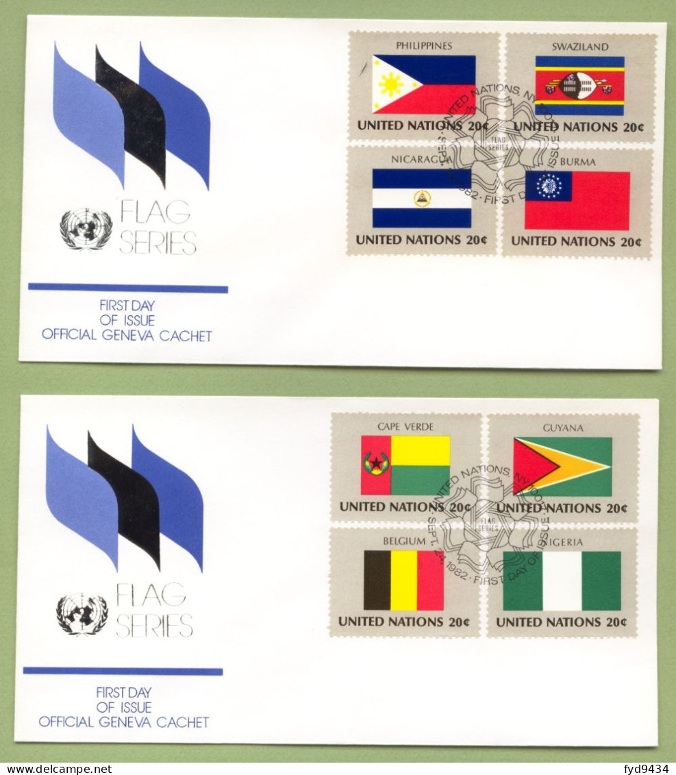 Du N° 365 Au N° 380 Des Nations Unies ( New York ) Sur Enveloppe 1er Jour - Covers