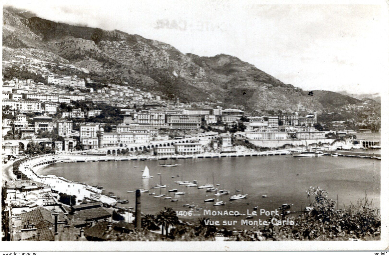 CPA - Monaco - Le Port - Vue Sur Monte-Carlo - Hafen