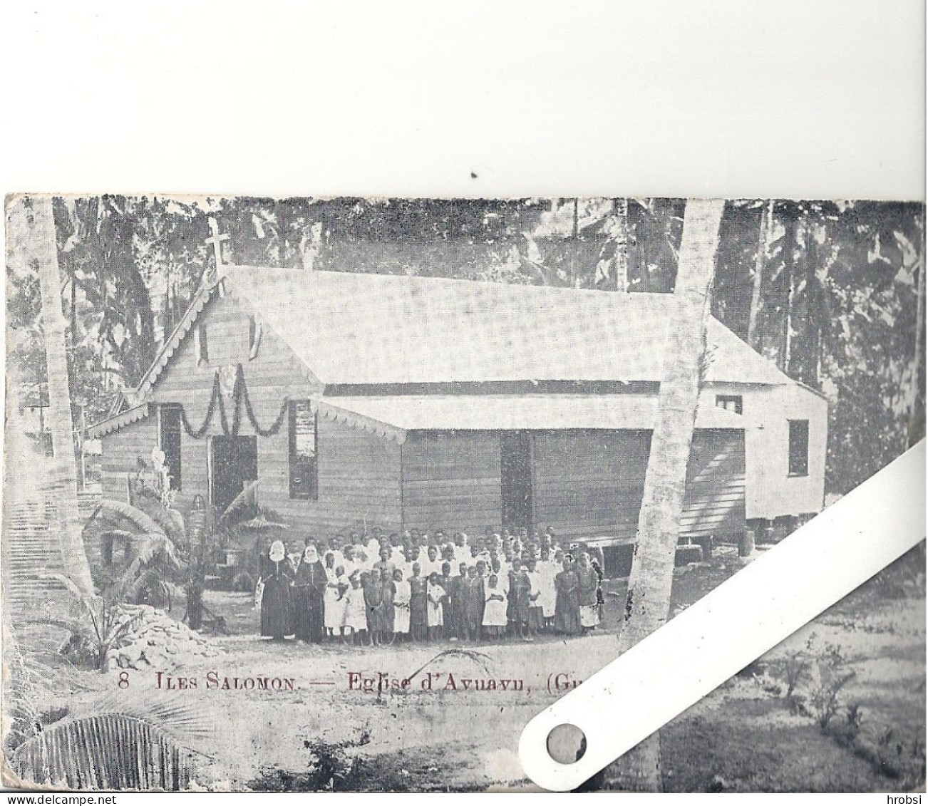 Iles Salomon, Avuavu, (Guadalcanal), L'Eglise Avec Animation - Solomon Islands