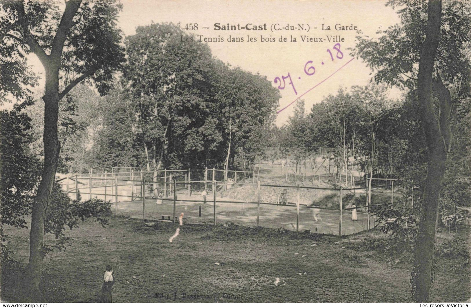 FRANCE - Saint Cast - La Garde -  Les Tennis Dans Les Bois De La Vieux Ville - Carte Postale Ancienne - Saint-Cast-le-Guildo
