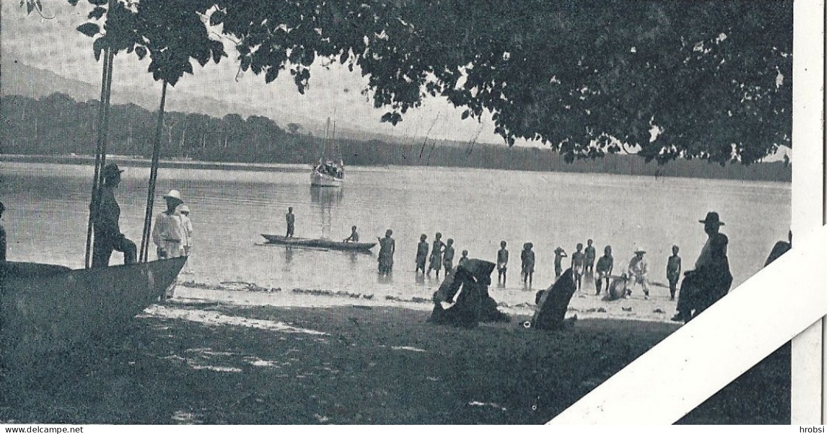 Iles Salomon, Bougainville,  Arrivée Du Bateau De La Mission - Solomon Islands