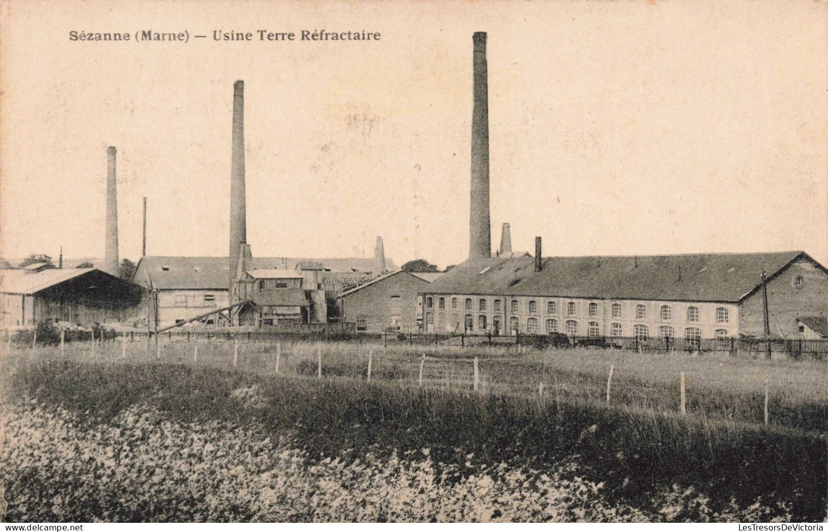 FRANCE - Sezanne - Usine Terre Réfractaire- Carte Postale Ancienne - Sezanne