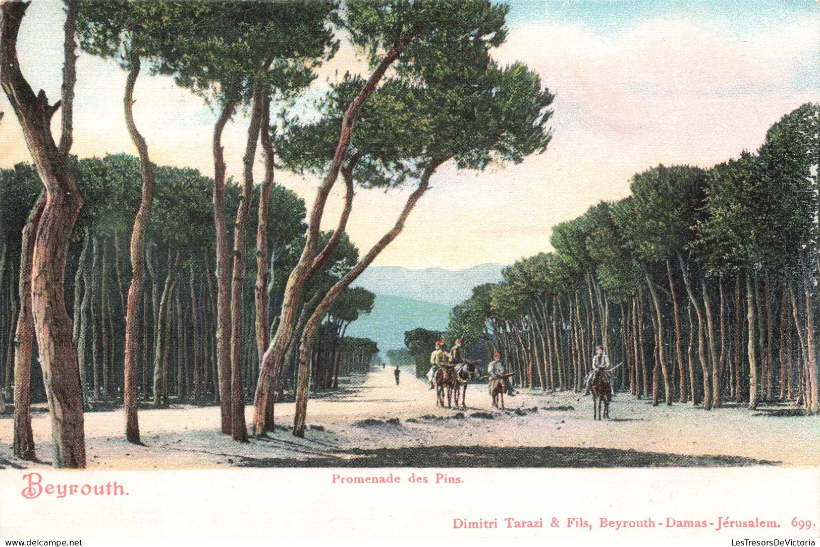 ARTS - Peintures Et Tableaux - Promenade Des Pins - Dimitri Tarazi & Fils - Carte Postale Ancienne - Pittura & Quadri