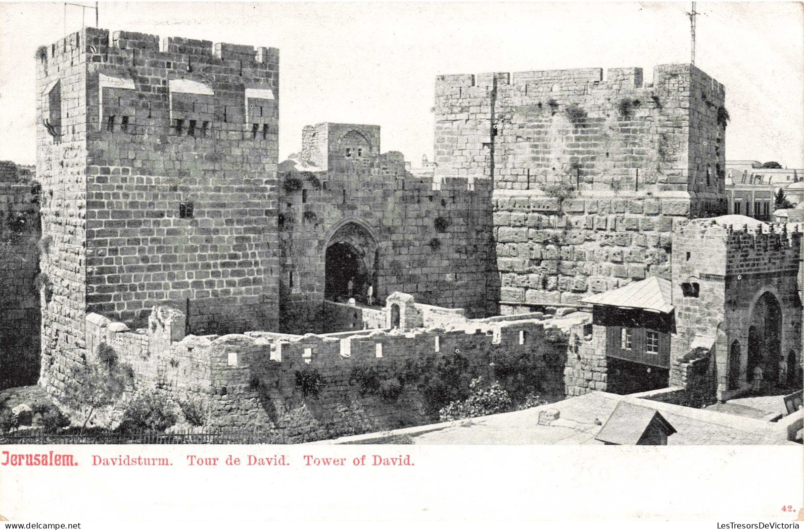 ISRAEL - Jerusalem - Tour De David - Carte Postale Ancienne - Israël
