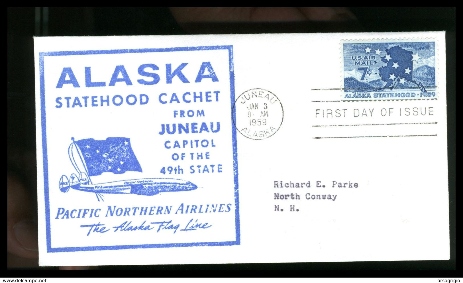 USA - FDC 1959 - ALASKA  STATEHOOD - 1951-1960