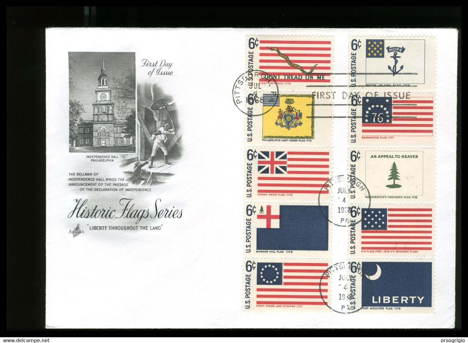 USA - FDC  HISTORIC  FLAGS - 1981-1990