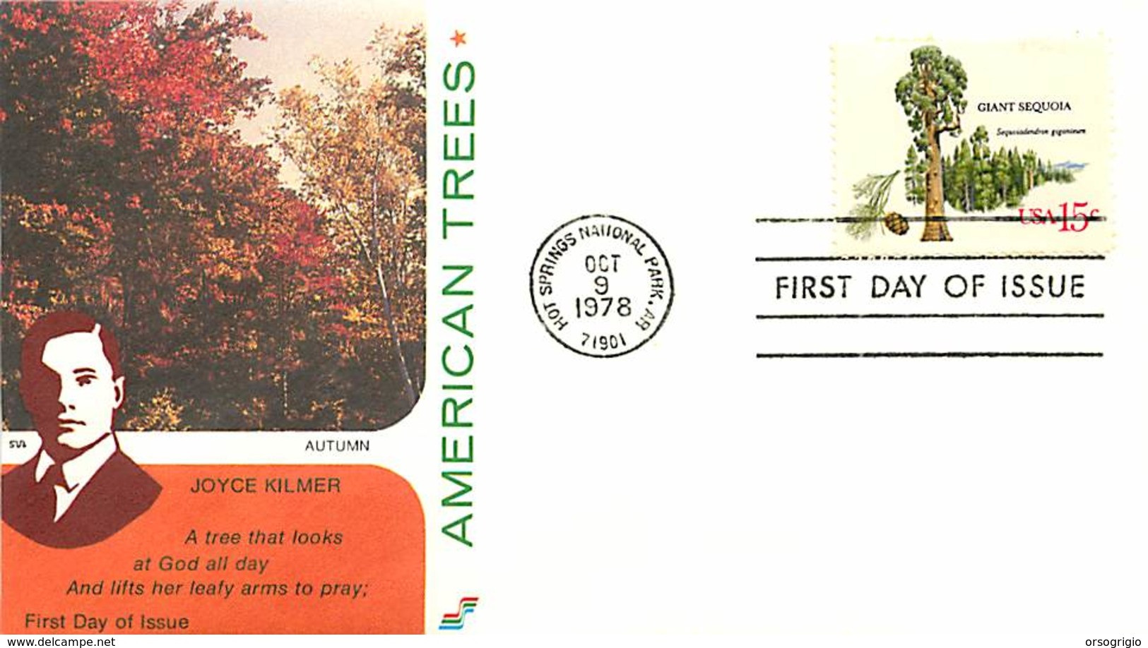 USA - FDC 1978 -  HOT SPRINGS NATIONAL PARK - AMERICAN TREES - 1971-1980