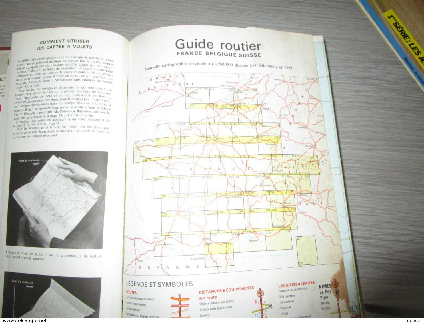 Guide de la route France, Belgique, Suisse année 1969