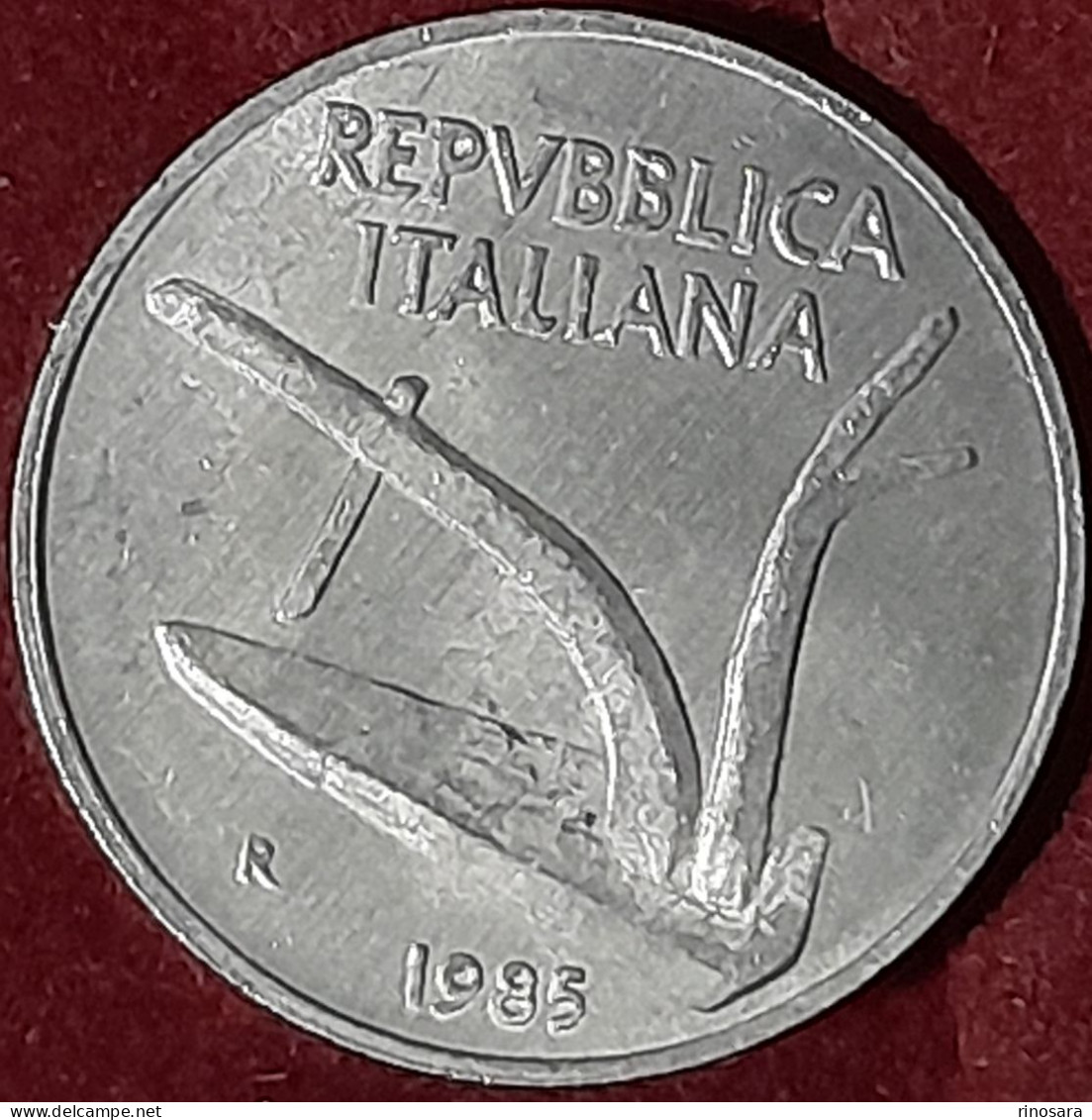 Errore Di Conio 10 Lire 1985 Repubblica Italiana - Variëteiten En Curiosa