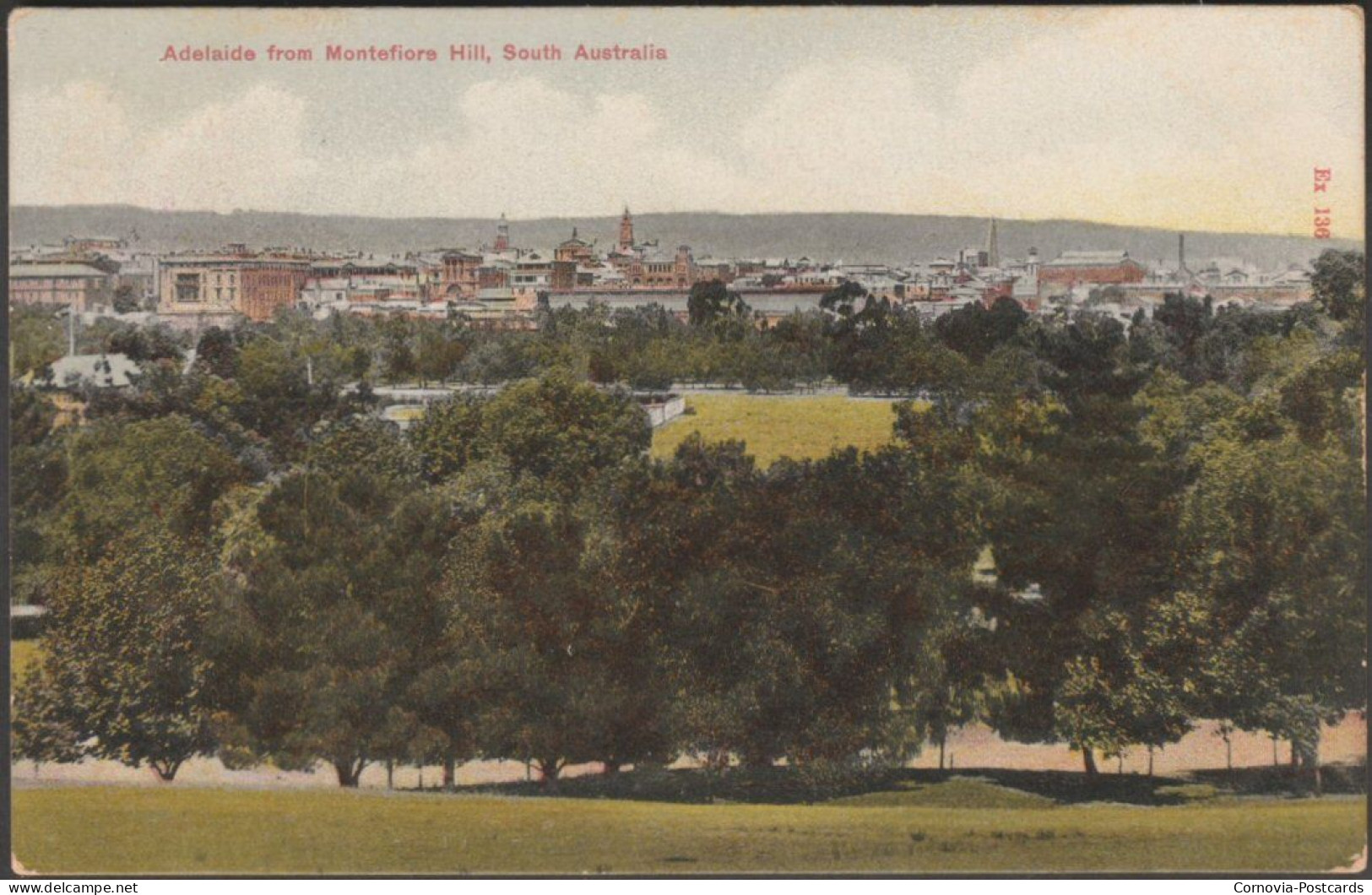 Adelaide From Montefiore Hill, South Australia, 1908 - Postcard - Adelaide