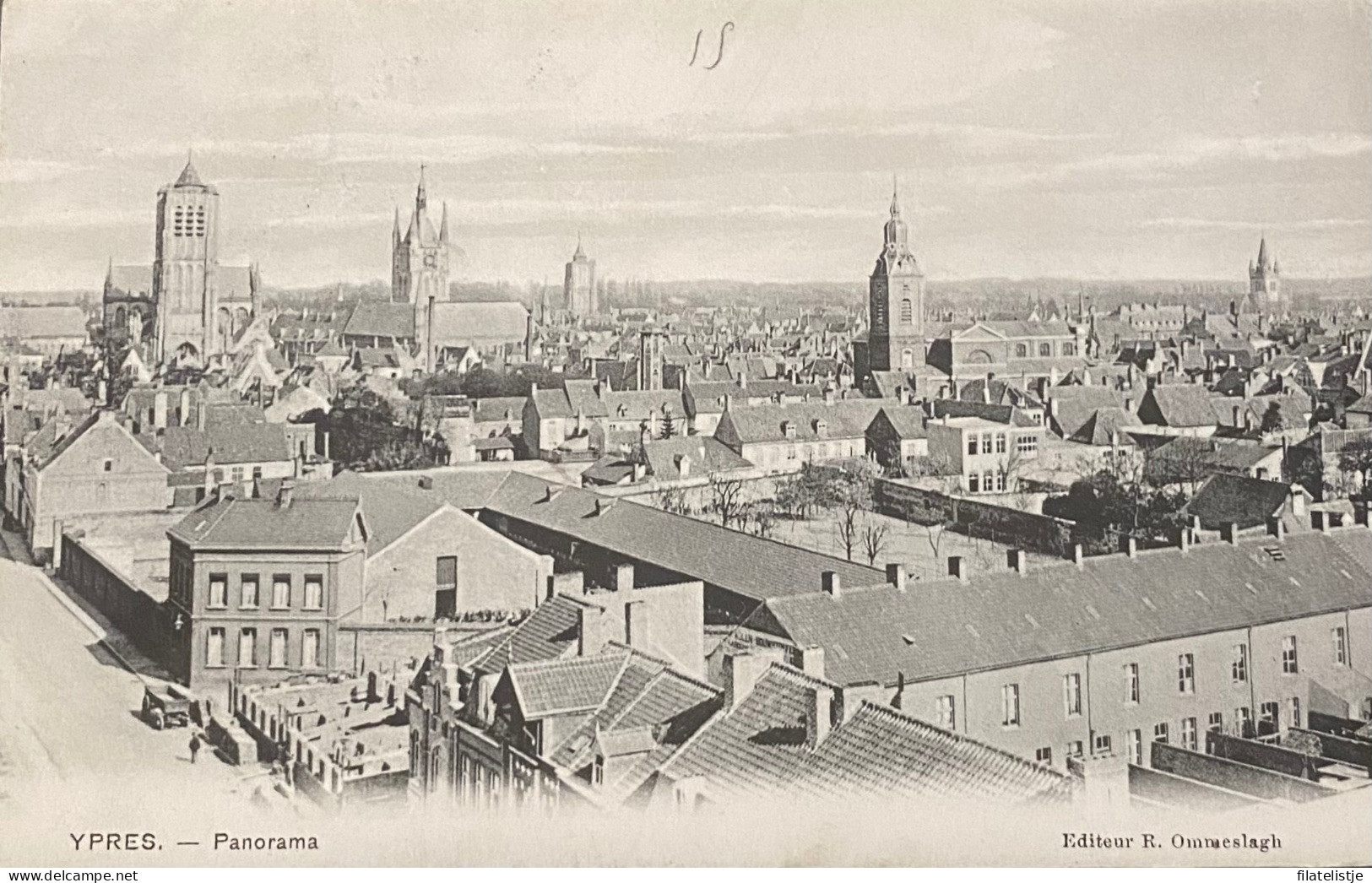 Ieper  Panorama Van De Grote Markt - Ieper