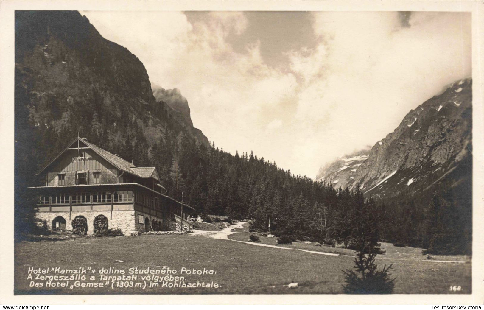 PHOTGRAPHIE - Hôtel Kamzik Doline Studeneho Potoka - Carte Postale Ancienne - Photographs