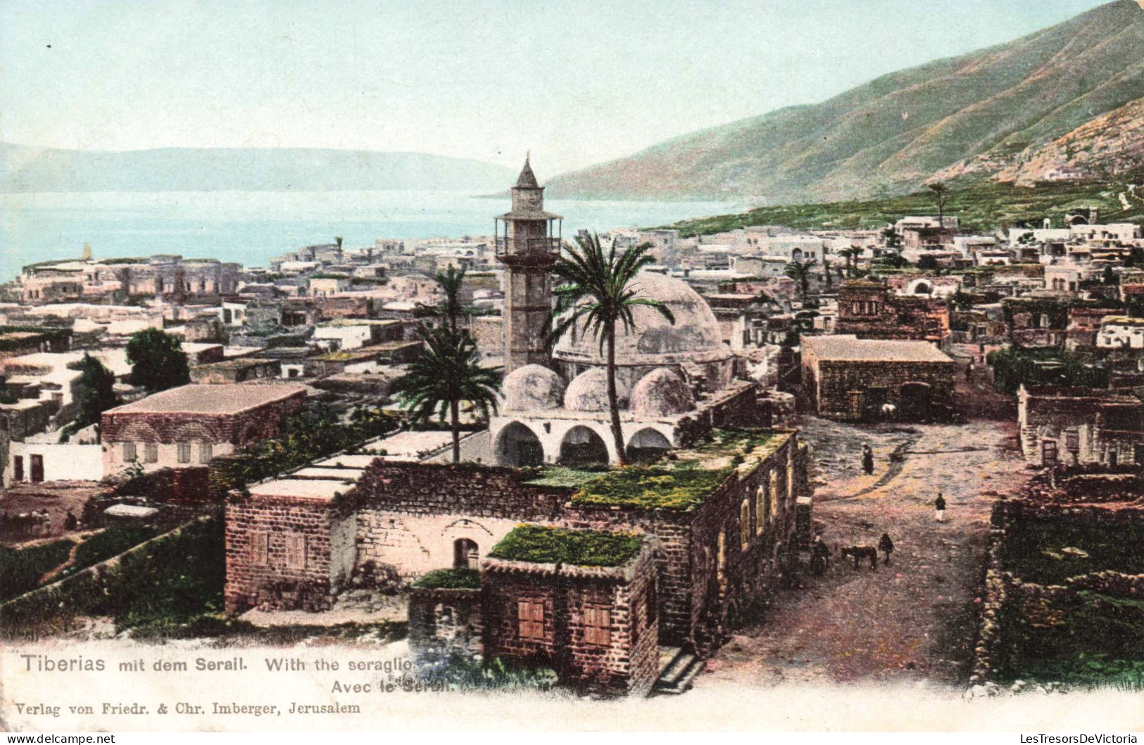 ISRAEL - Tiberia - With The Seraglio -  Colorisé - Carte Postale Ancienne - Israel