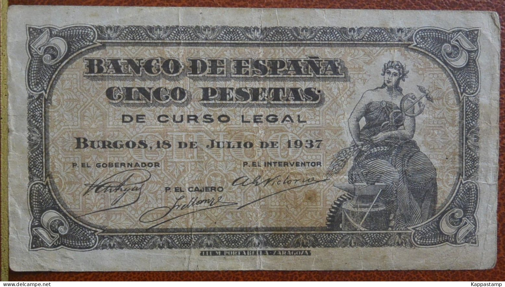 Spagna 5 Pesetas P-106a. Circolata .(B1/28 - 5 Peseten