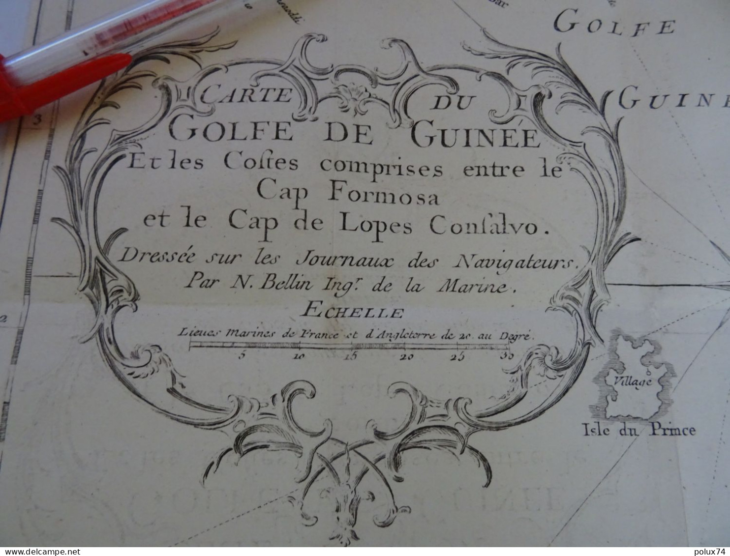 CARTE GOLFE DE GUINEE Ancienne ! - Carte Nautiche