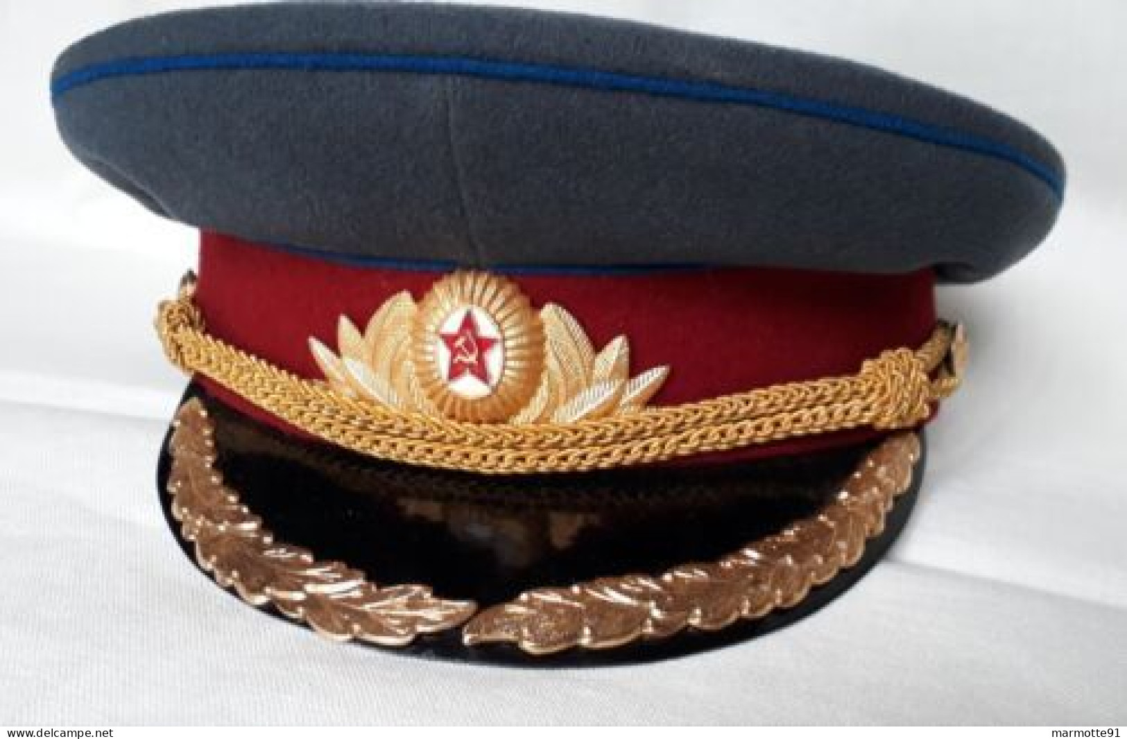 CASQUETTE OFFICIER NKVD KGB URSS GUERRE FROIDE STALINE POLICE POLITIQUE - Copricapi