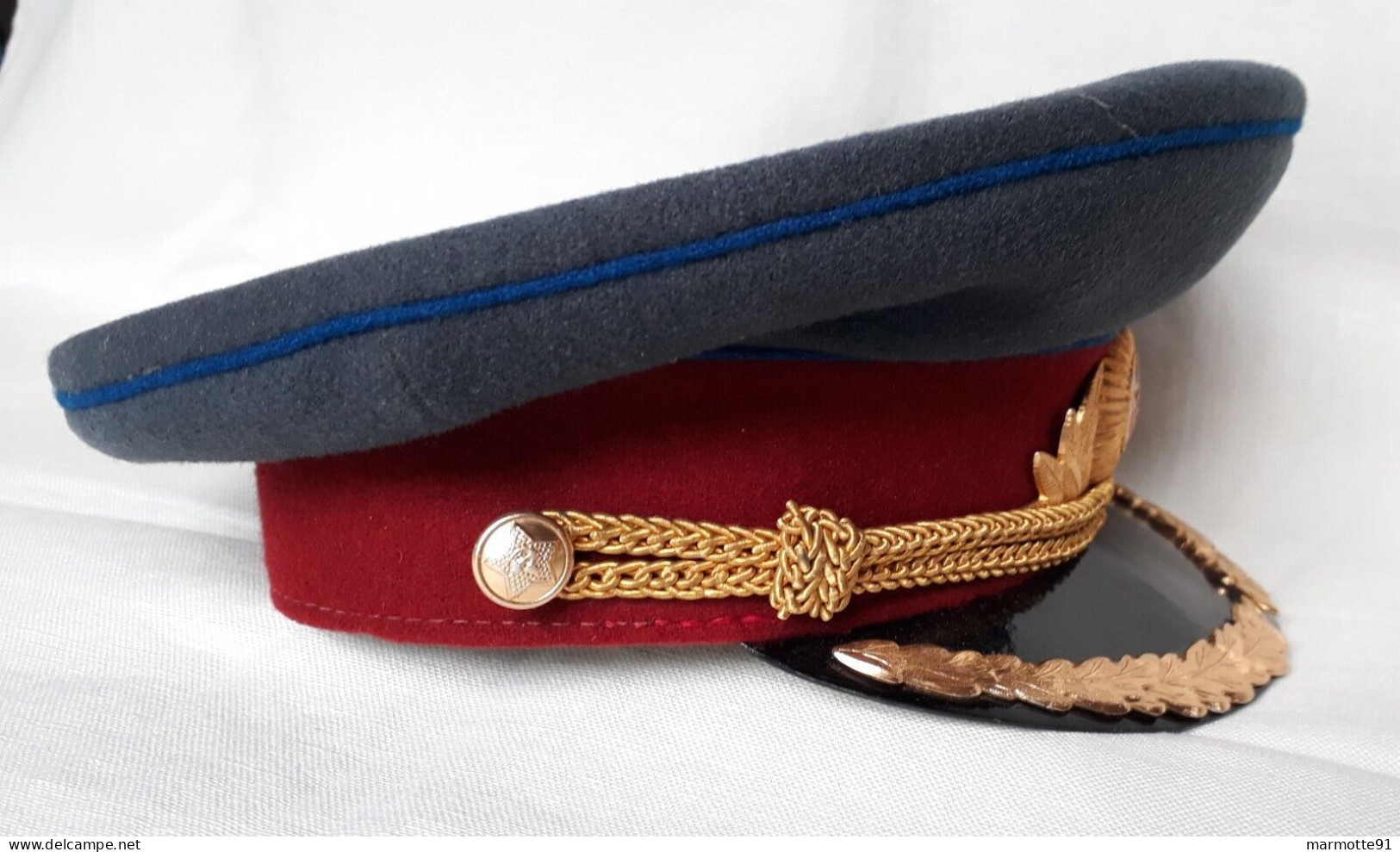 CASQUETTE OFFICIER NKVD KGB URSS GUERRE FROIDE STALINE POLICE POLITIQUE - Casques & Coiffures