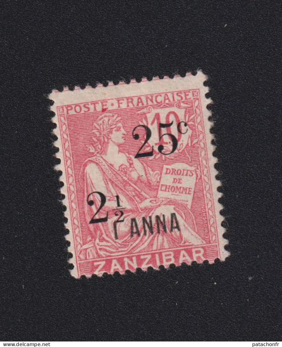 Faux Zanzibar N° 64 Gomme Charnière - Usati