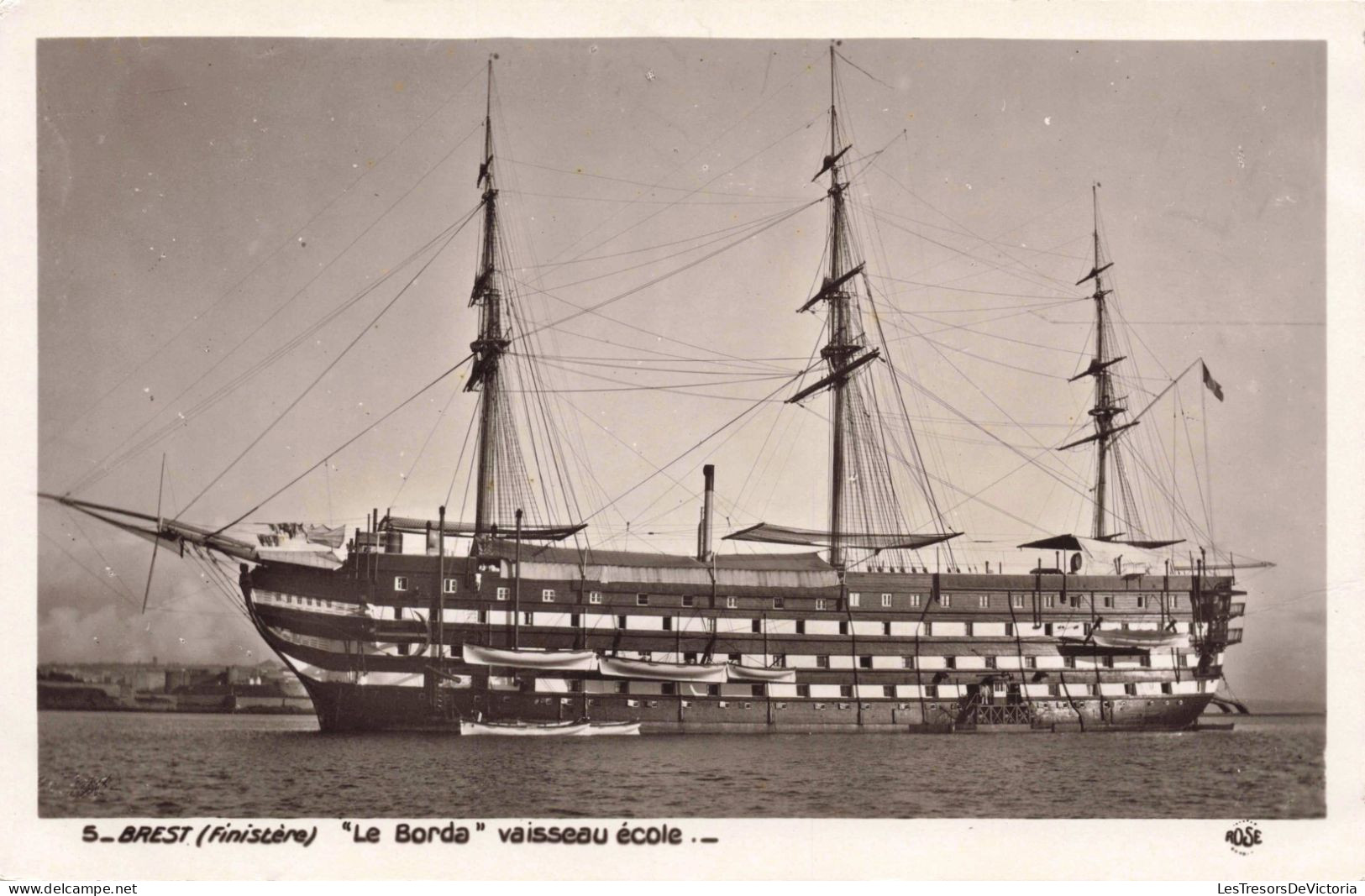 FRANCE - S Brest - Le Borda Vaisseau école - Carte Postale Ancienne - Brest