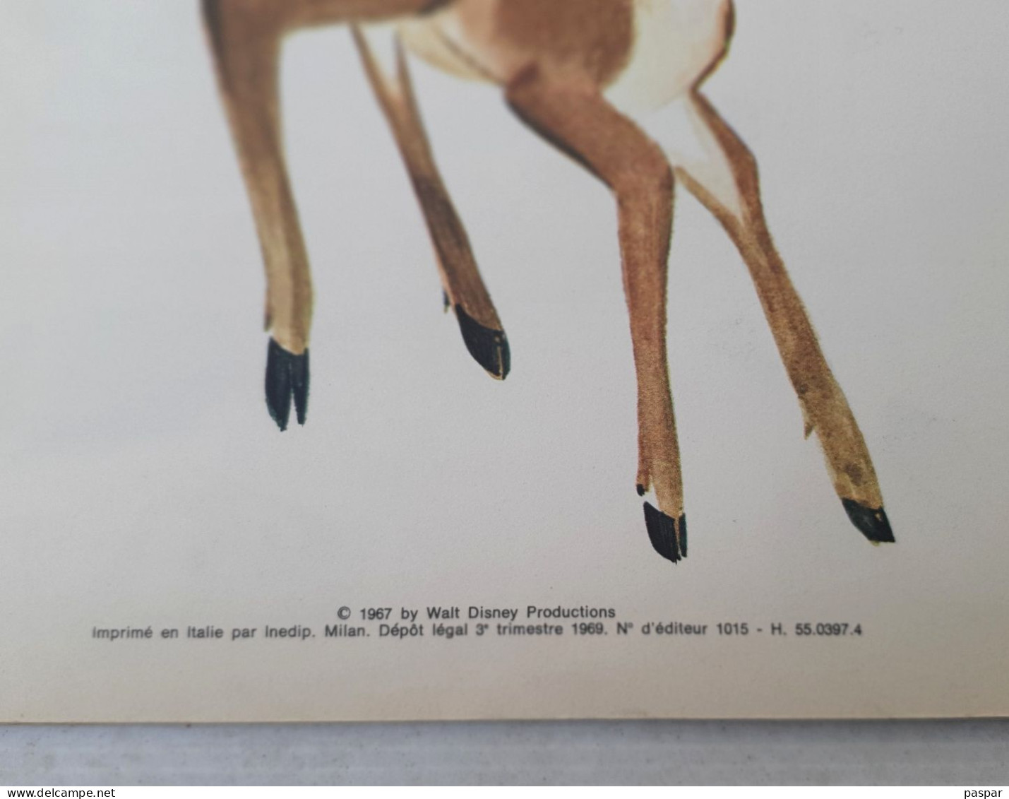 Bambi Petit Prince De La Forêt - Francien Jabet - Odège - 1967 - Disney