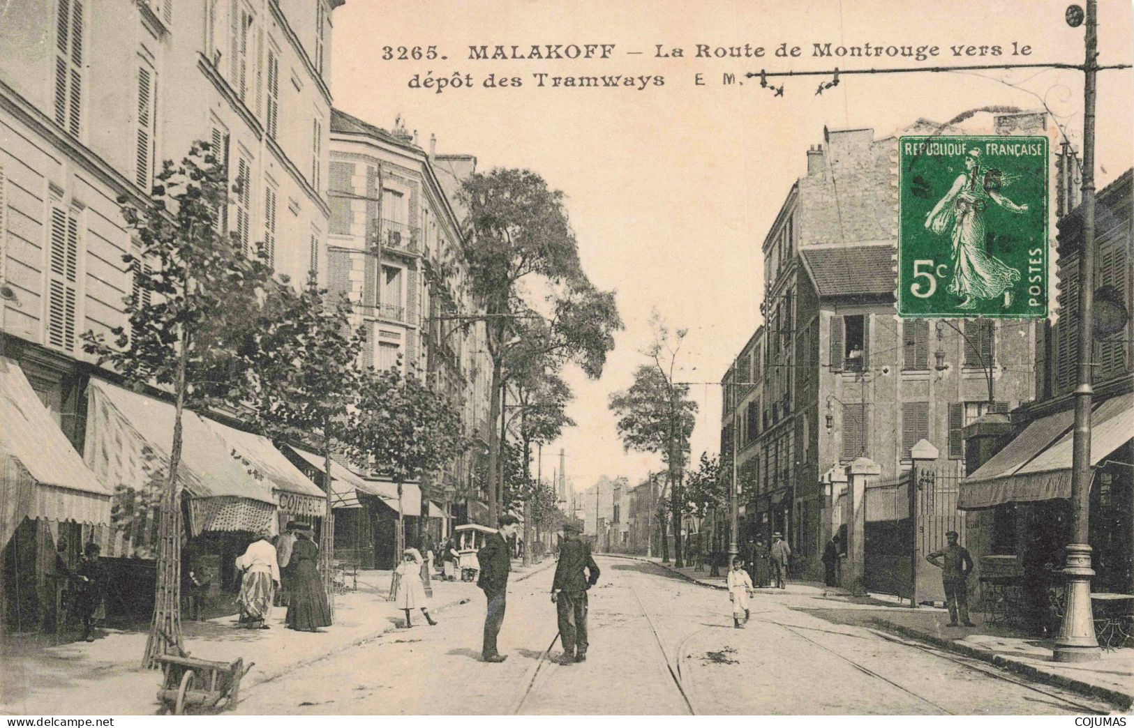 92 - MALAKOFF _S21449_ La Route De Montrouge Vers Le Dépôt Des Tramways - Malakoff