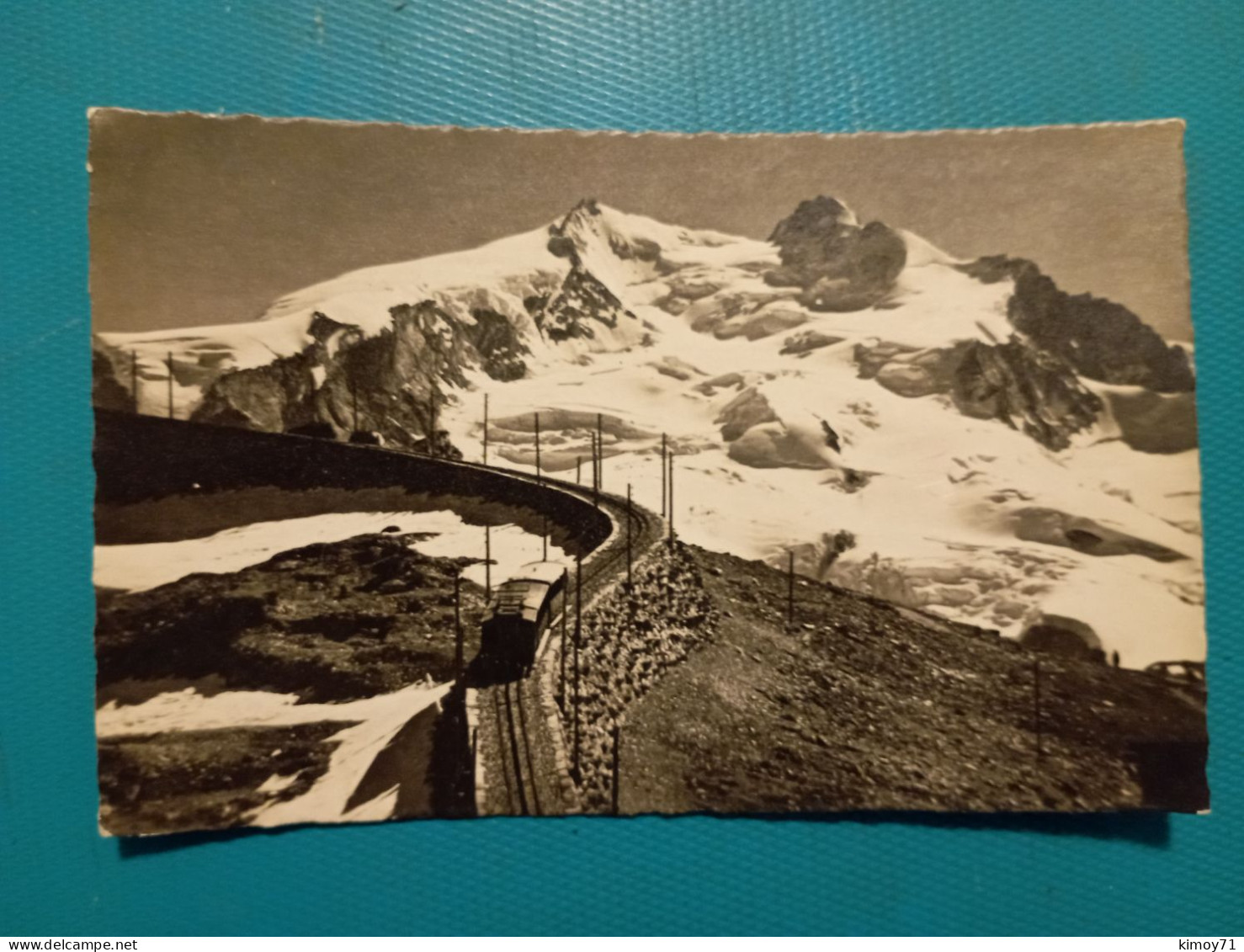 Bergbahn Fermatt - Gornergrat, Monte Rosa. Viaggiata 1934 - Matt