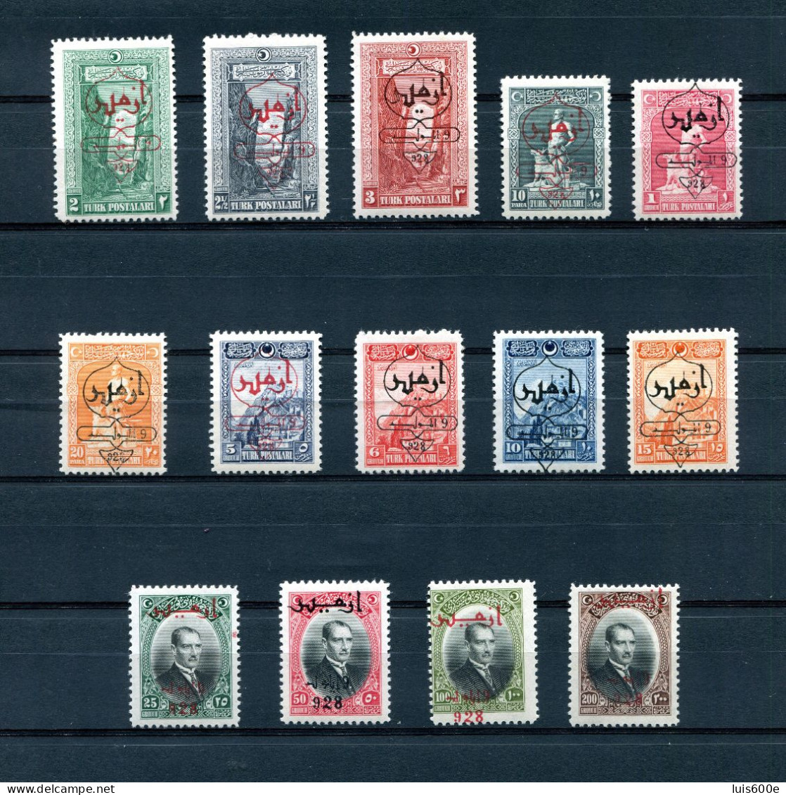 1928.TURQUIA.TURKEY.YVERT 727/40*.NUEVOS CON FIJASELLOS(MH).CATALOGO 160€ - Unused Stamps