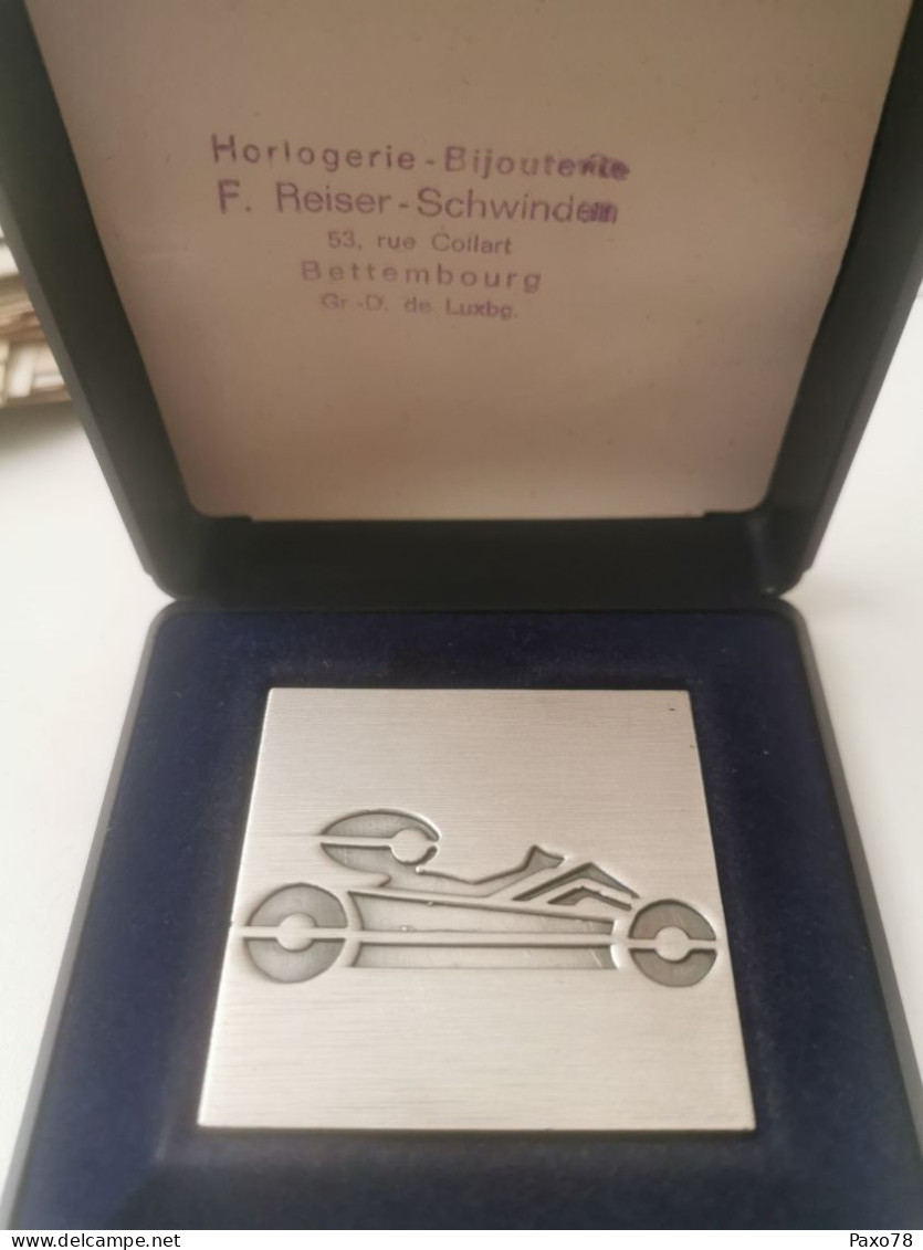 Luxembourg Médaille, Challenge CEE 1976. Karting. Bijouterie Reiser-Schwinden Bettembourg - Sonstige & Ohne Zuordnung