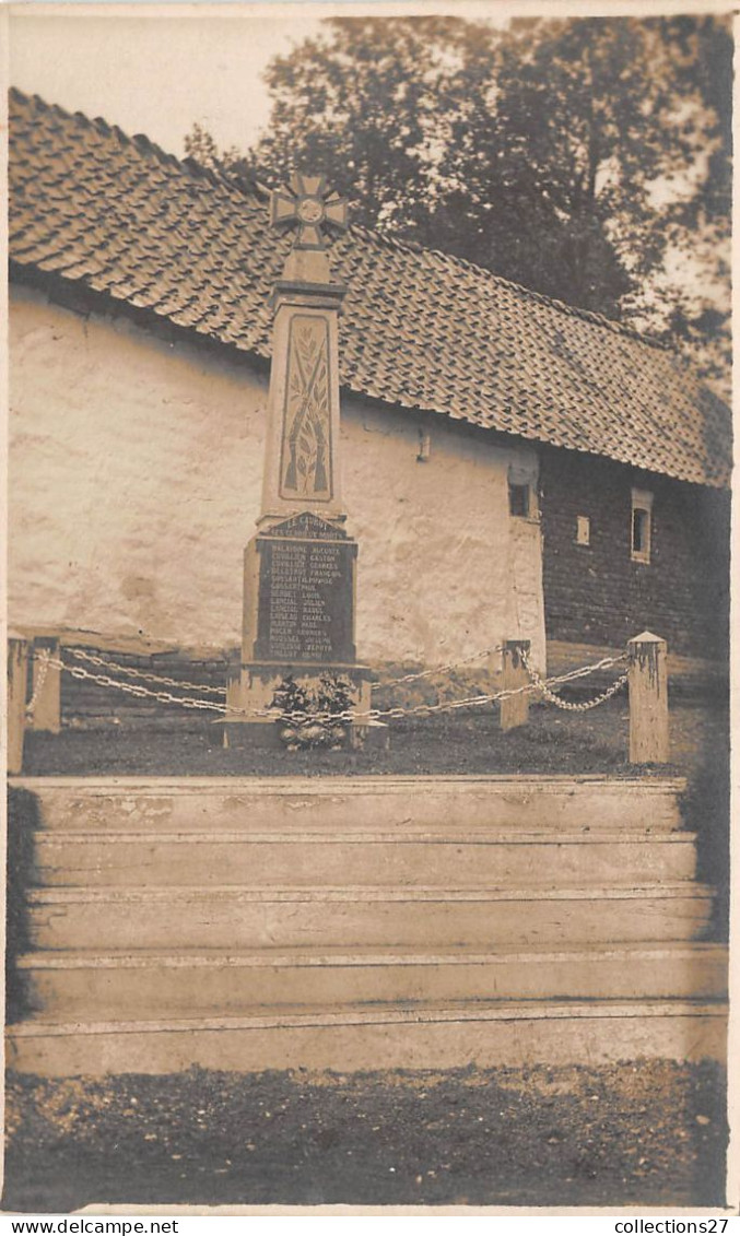 62-LE-CAUROY- CARTE-PHOTO- MONUMENT AUX MORTS - Other & Unclassified