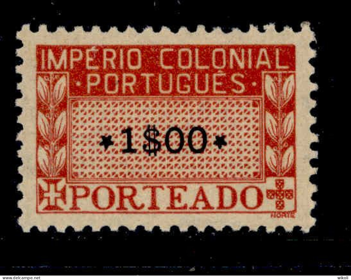 ! ! Portuguese Africa - 1945 Postage Due 1$00 - Af. P06 - MH - Africa Portuguesa