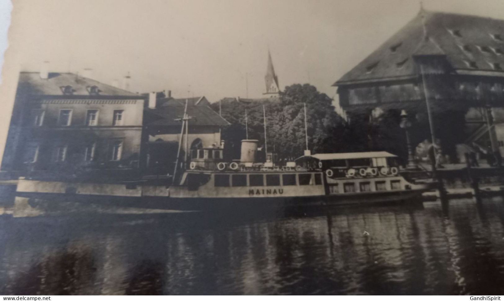 Bateau Nommé Mainau à Constance, Le Concile Vu Du Port - CPSM GF - Koopvaardij