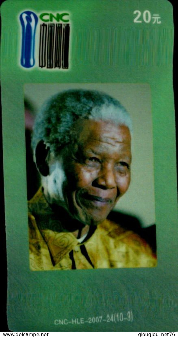 TELECARTE ETRANGERE....NELSON MANDELA - Personnages