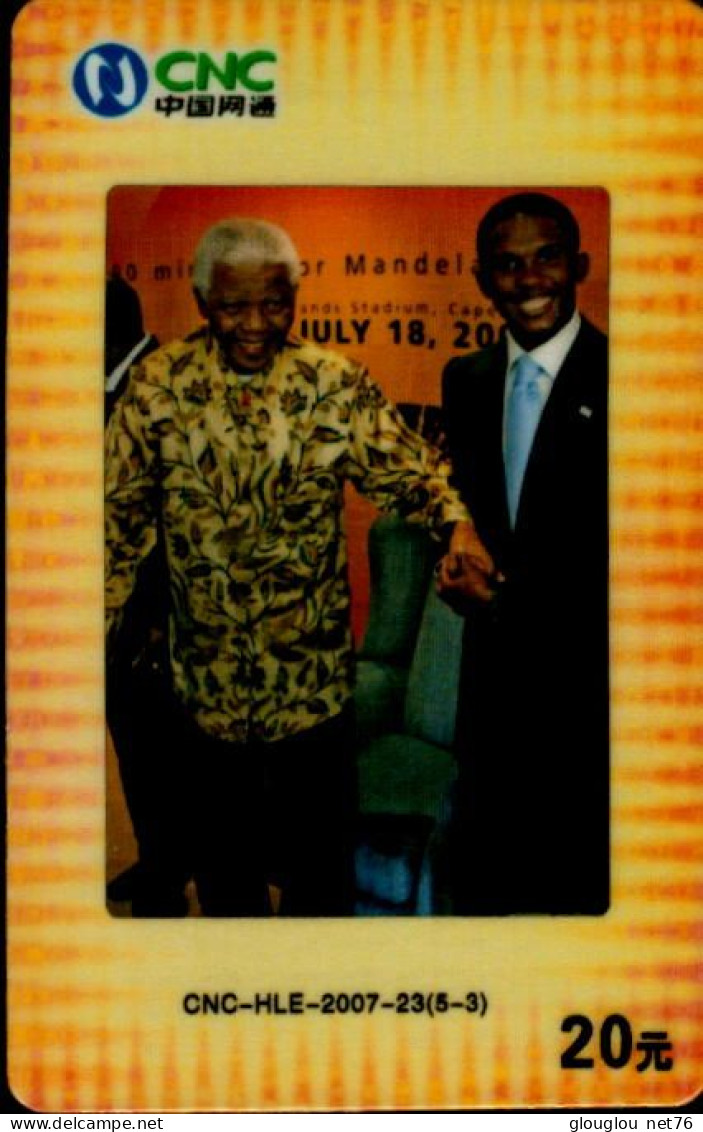 TELECARTE ETRANGERE....NELSON MANDELA - Personaggi