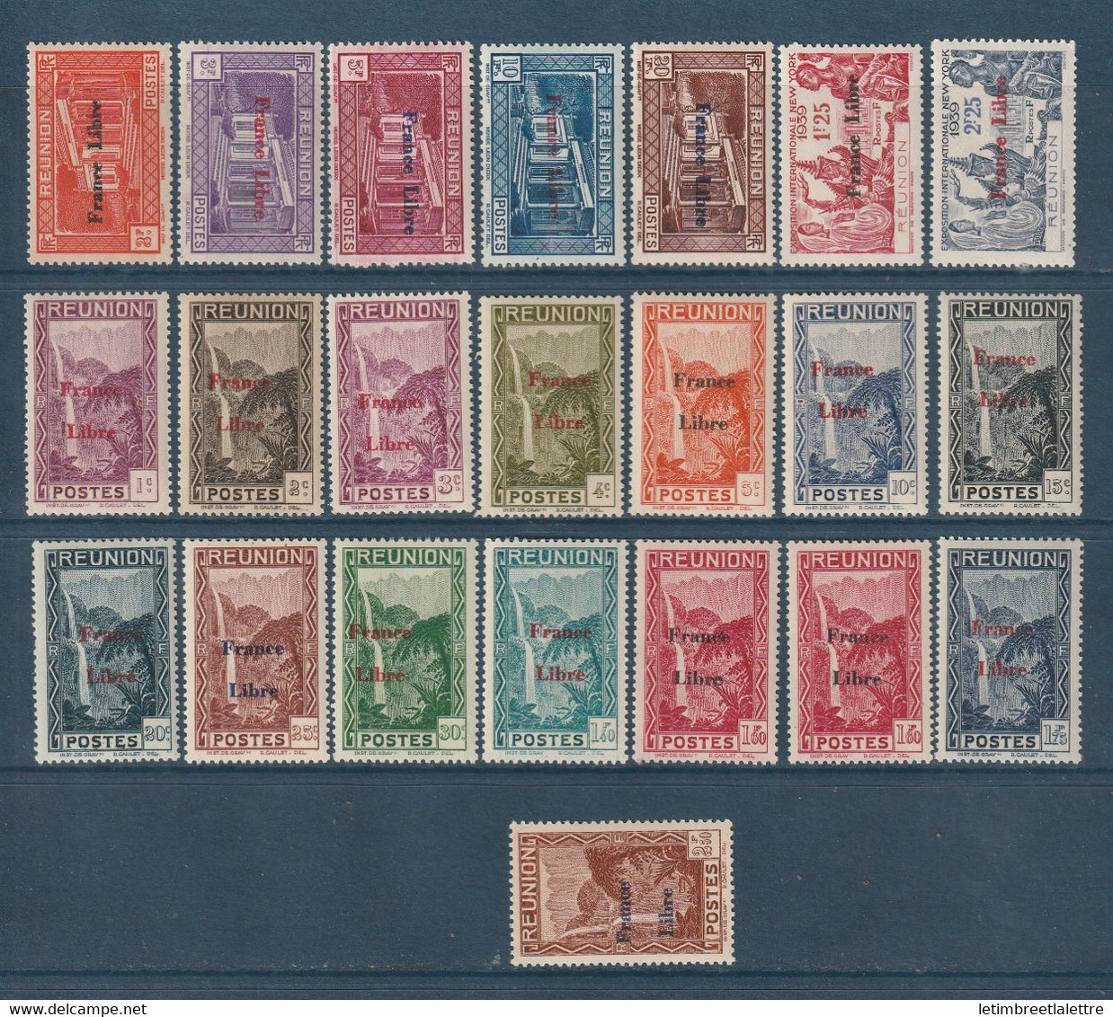 Réunion - YT N° 187 à 232 ** Manque N° 189 N° 207 N° 210 Et 231 - Neuf Sans Charnière - 1943 - Unused Stamps