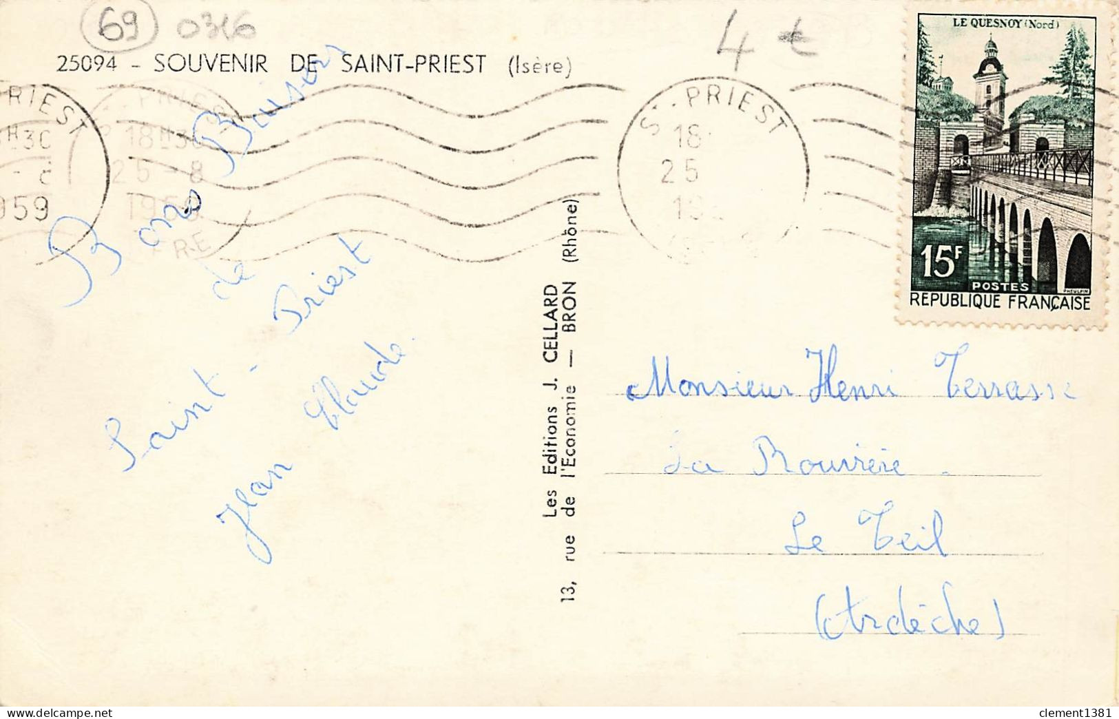 Souvenir De Saint Priest - Saint Priest