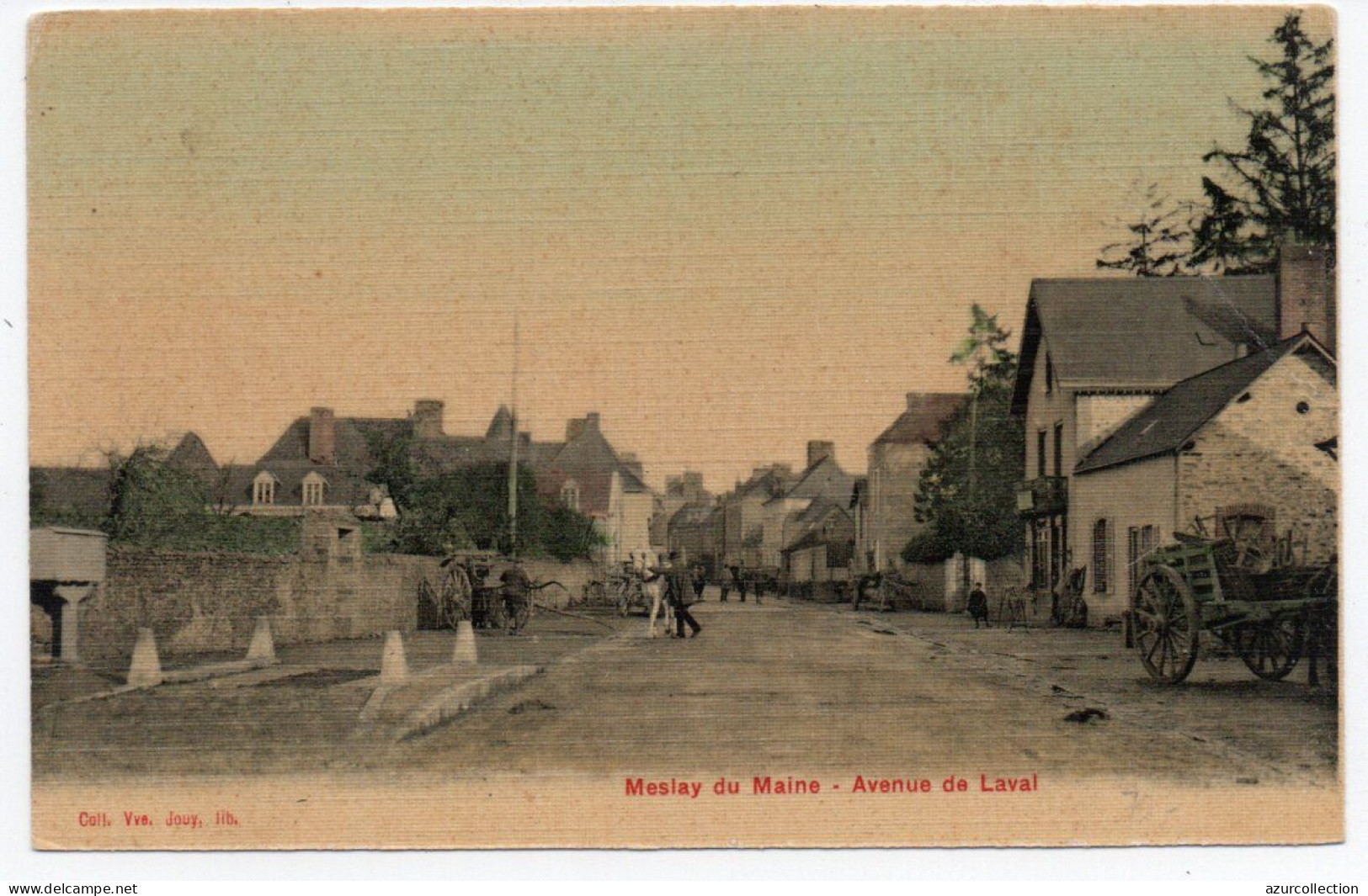 Avenue De Laval. Bascule. Carte Toilée - Meslay Du Maine