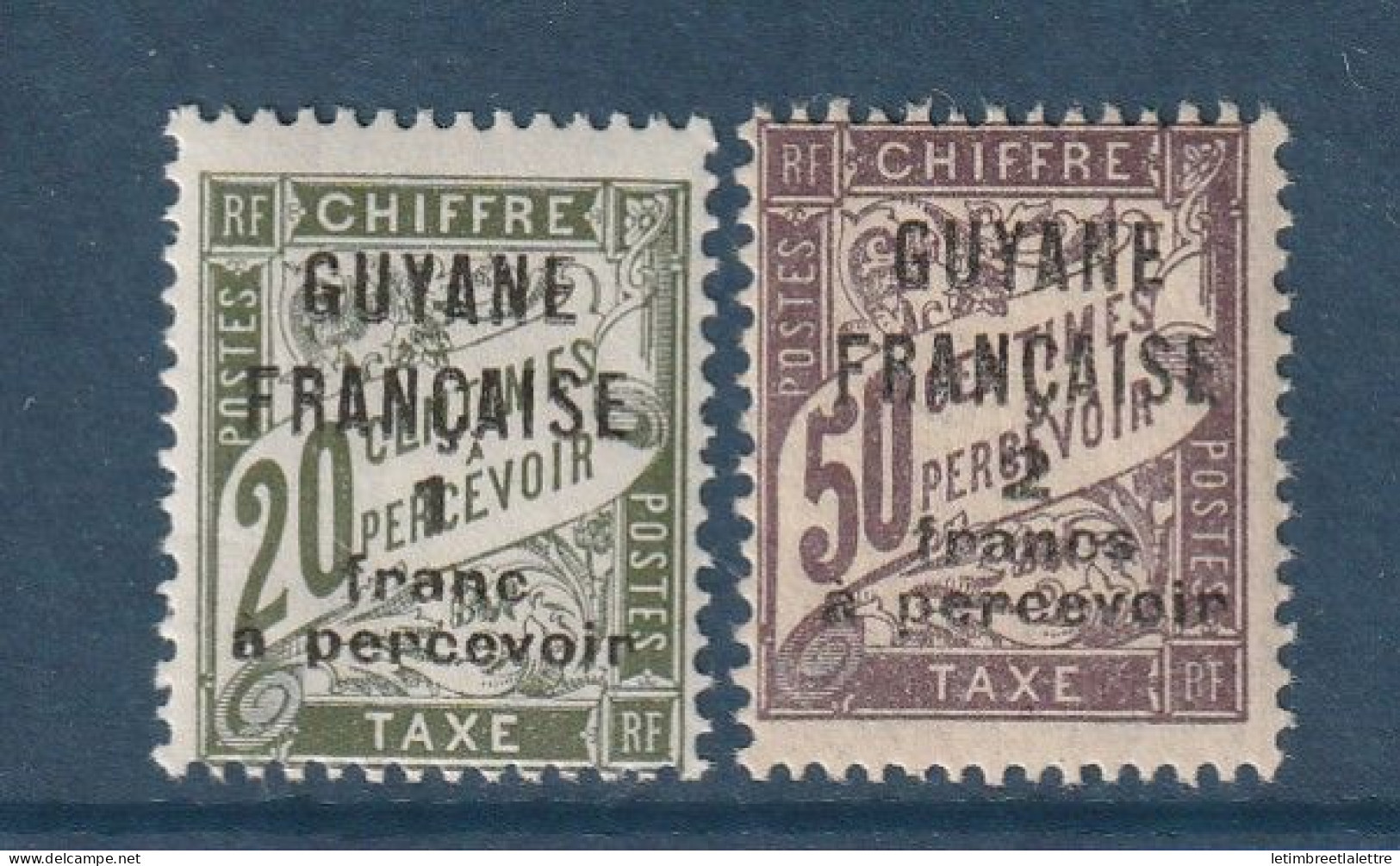 Guyane - Taxe - YT N° 10 Et 11 ** - Neuf Sans Charnière - 1925 / 1927 - Nuovi
