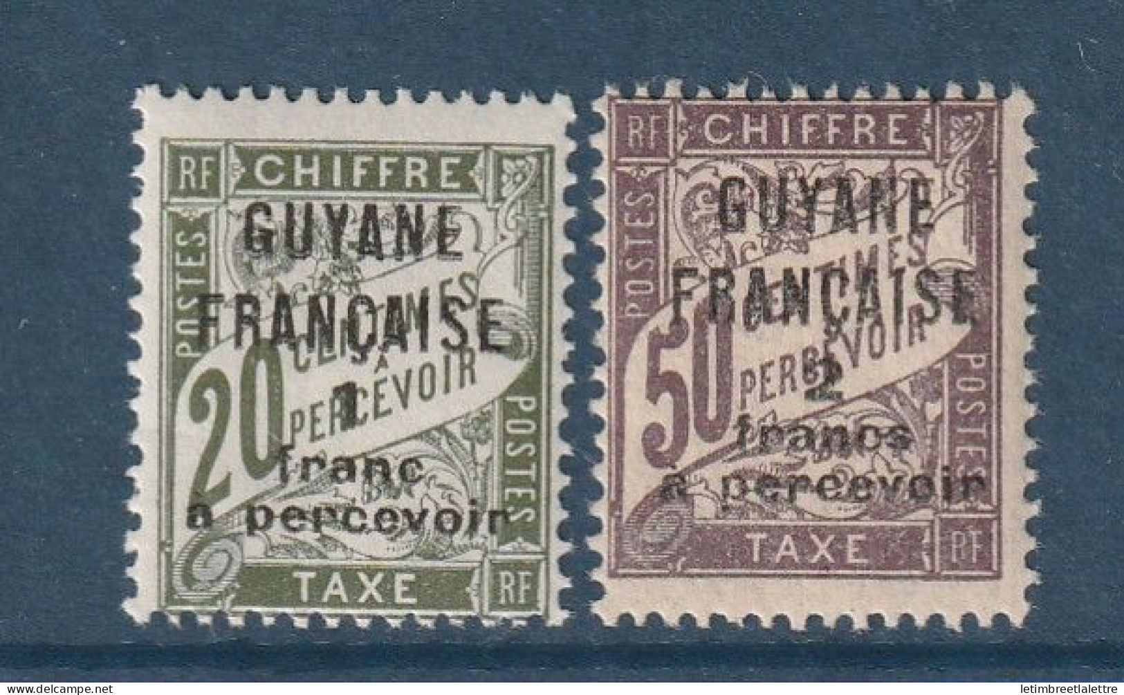 Guyane - Taxe - YT N° 10 Et 11 ** - Neuf Sans Charnière - 1925 / 1927 - Neufs