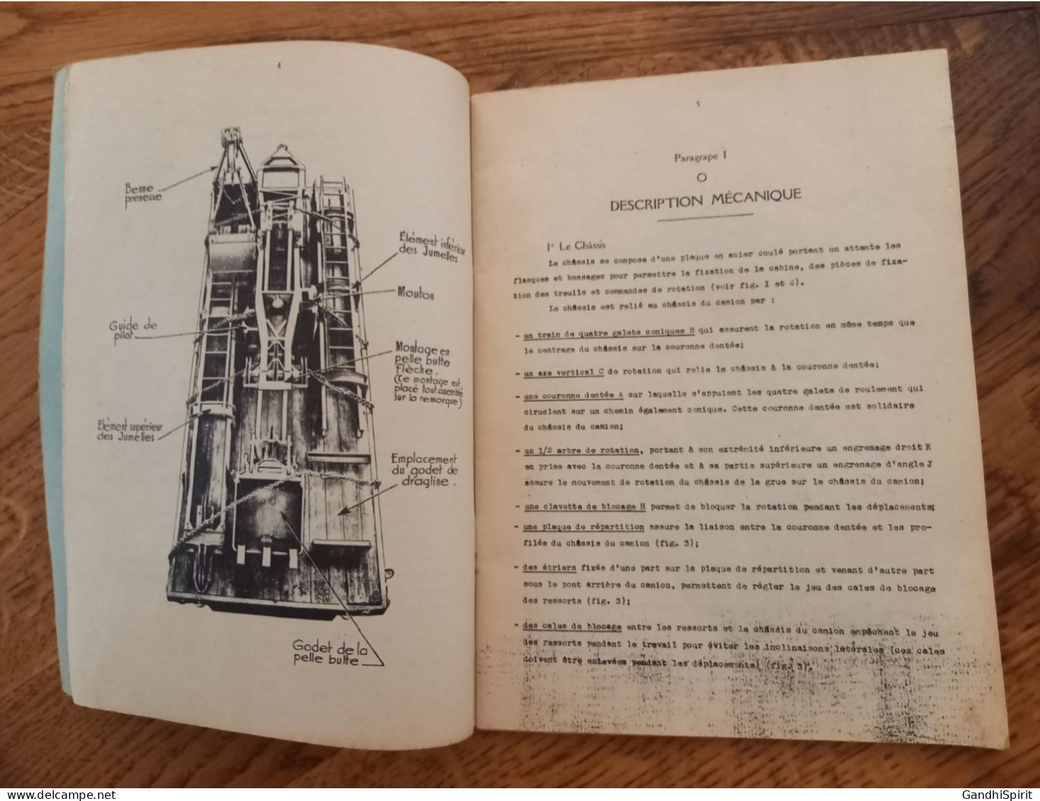 Angers 1951 - Notice Provisoire, Grue Convertible Quick-Way - Ecole D'Application Du Génie - E.B.6.5 - Andere & Zonder Classificatie