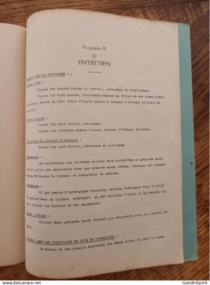 Angers 1951 - Notice Provisoire, Grue Convertible Quick-Way - Ecole d'Application du Génie - E.B.6.5