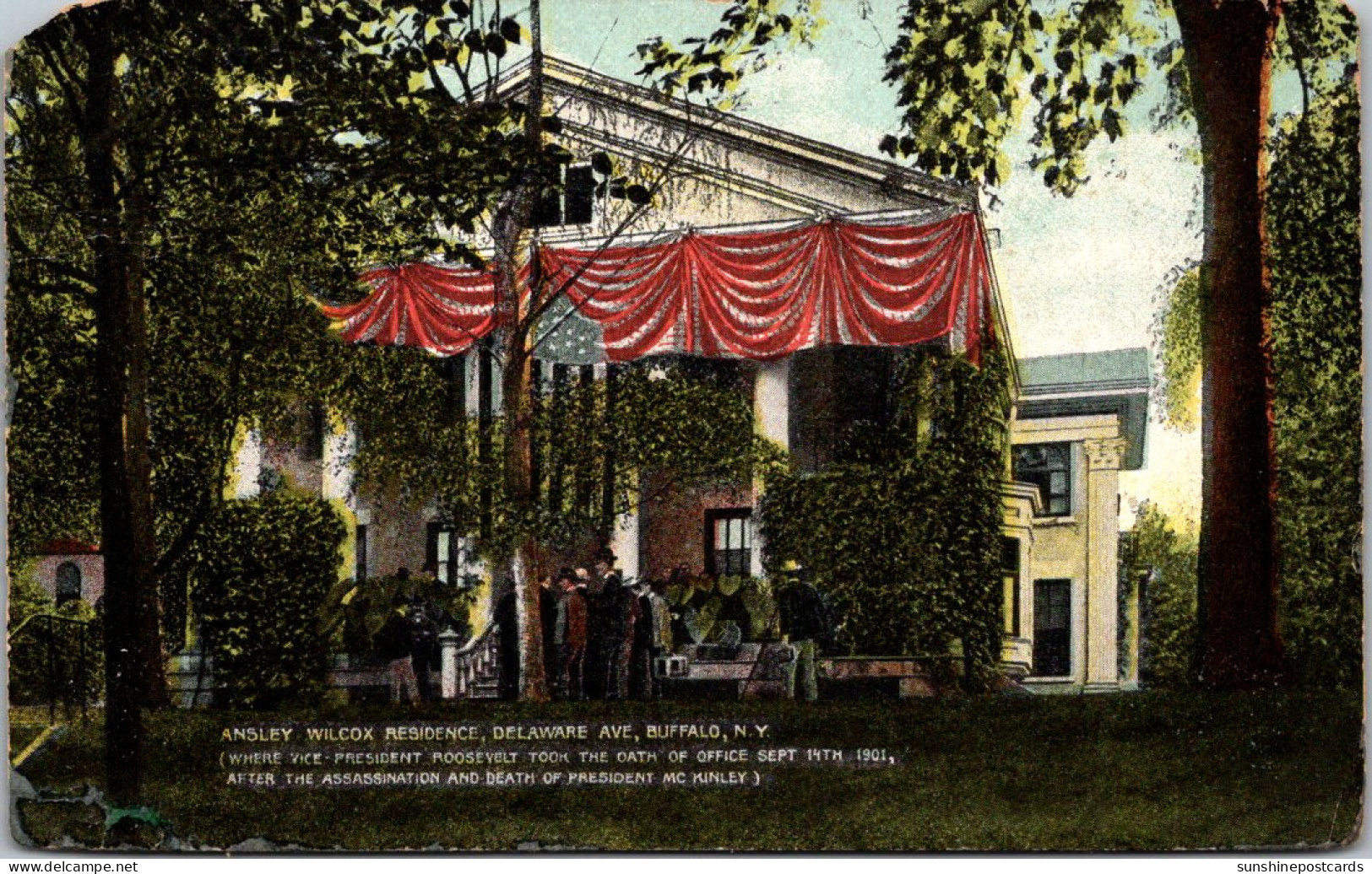 New York Buffalo Ansley Wilcox Residence Where Roosevelt Took Oath Of Office 14th September 1901 - Buffalo