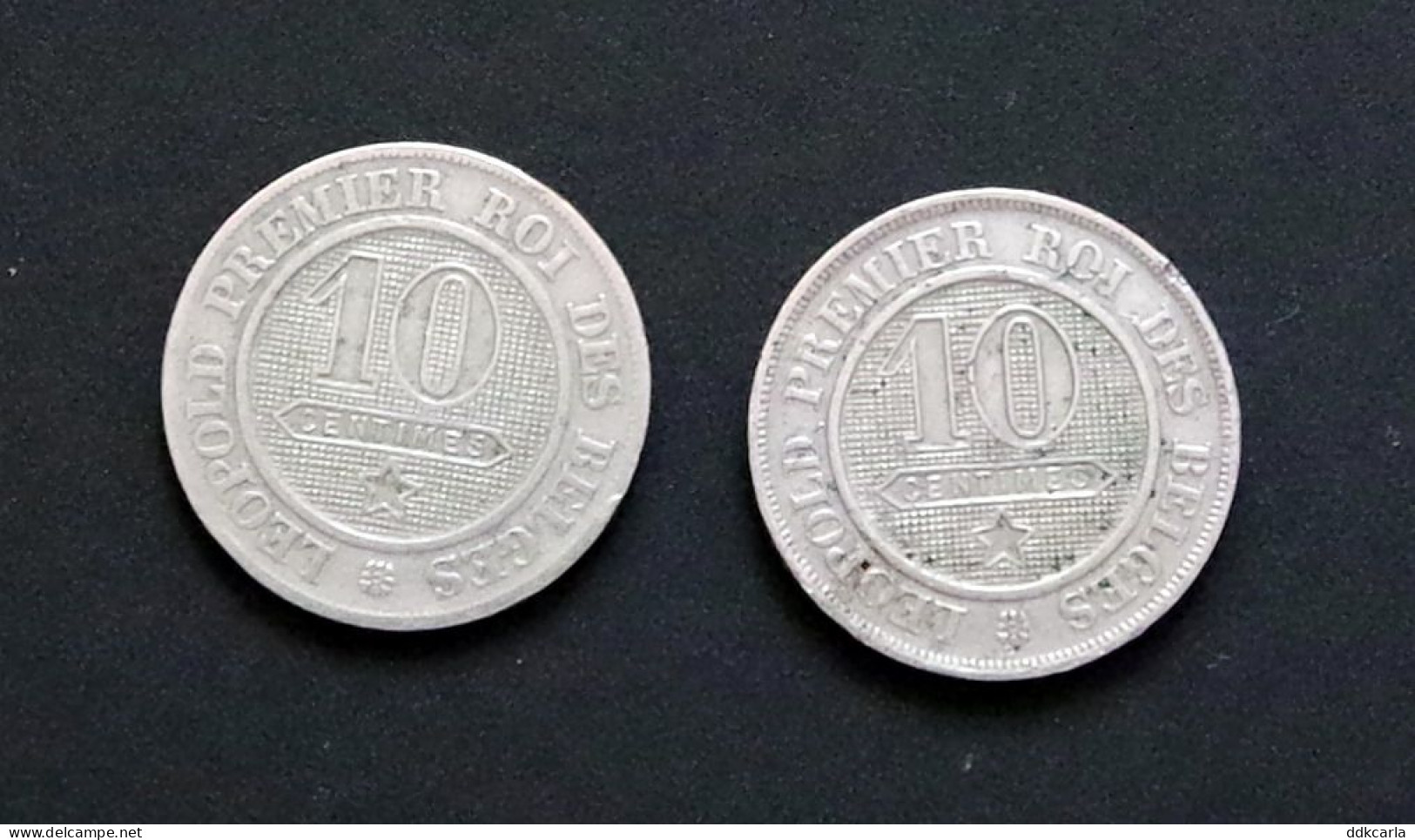 10 Cent X2  1861 + 1862 Leopold I - 10 Cent