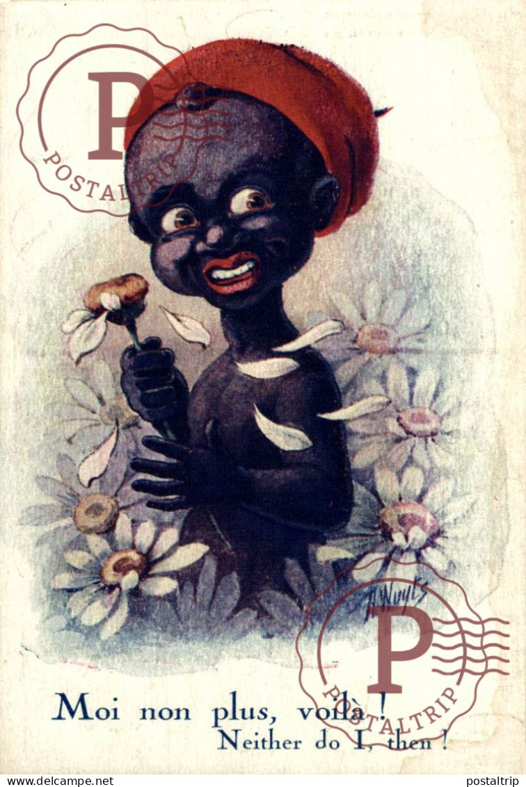 . Signée Illustrateur - WUYTS   Afro Americana Coleccionblack - Wuyts