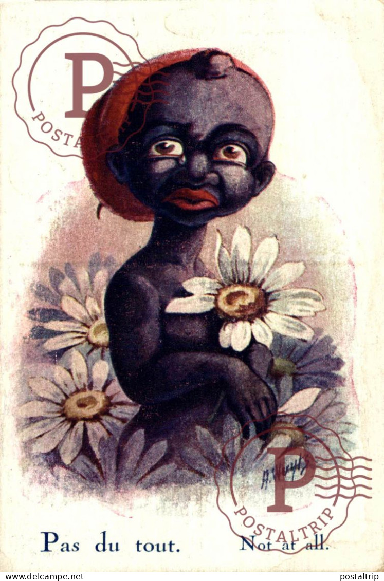 . Signée Illustrateur - WUYTS   Afro Americana Coleccionblack - Wuyts