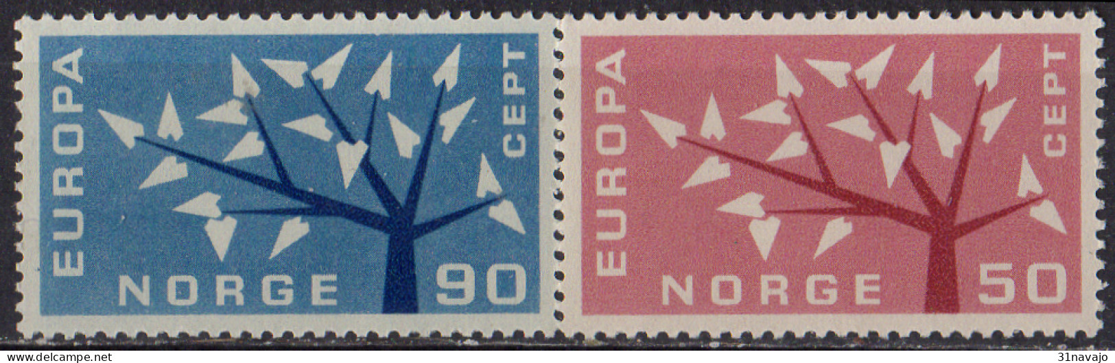 NORVEGE - Europa CEPT 1961 - Ungebraucht