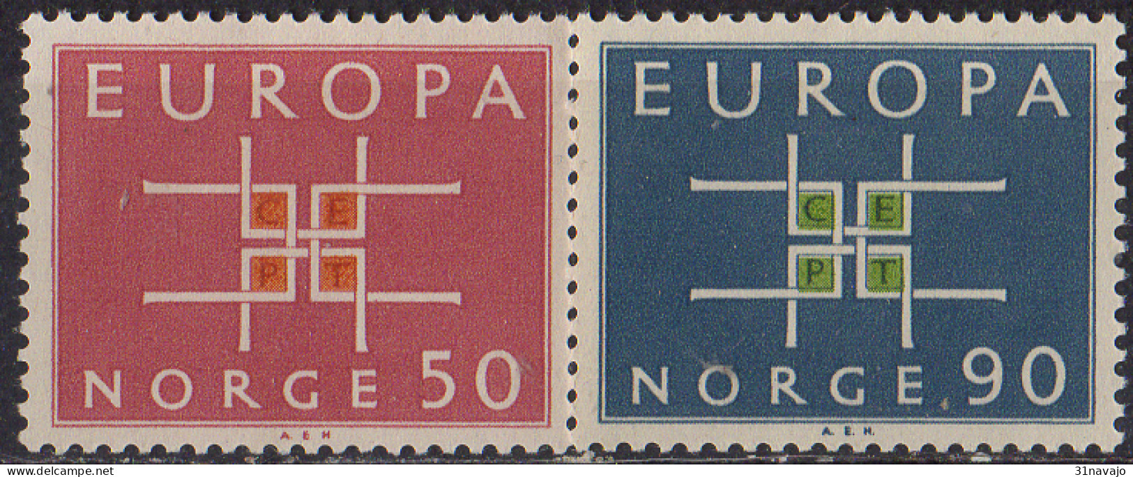 NORVEGE - Europa CEPT 1963 - Unused Stamps