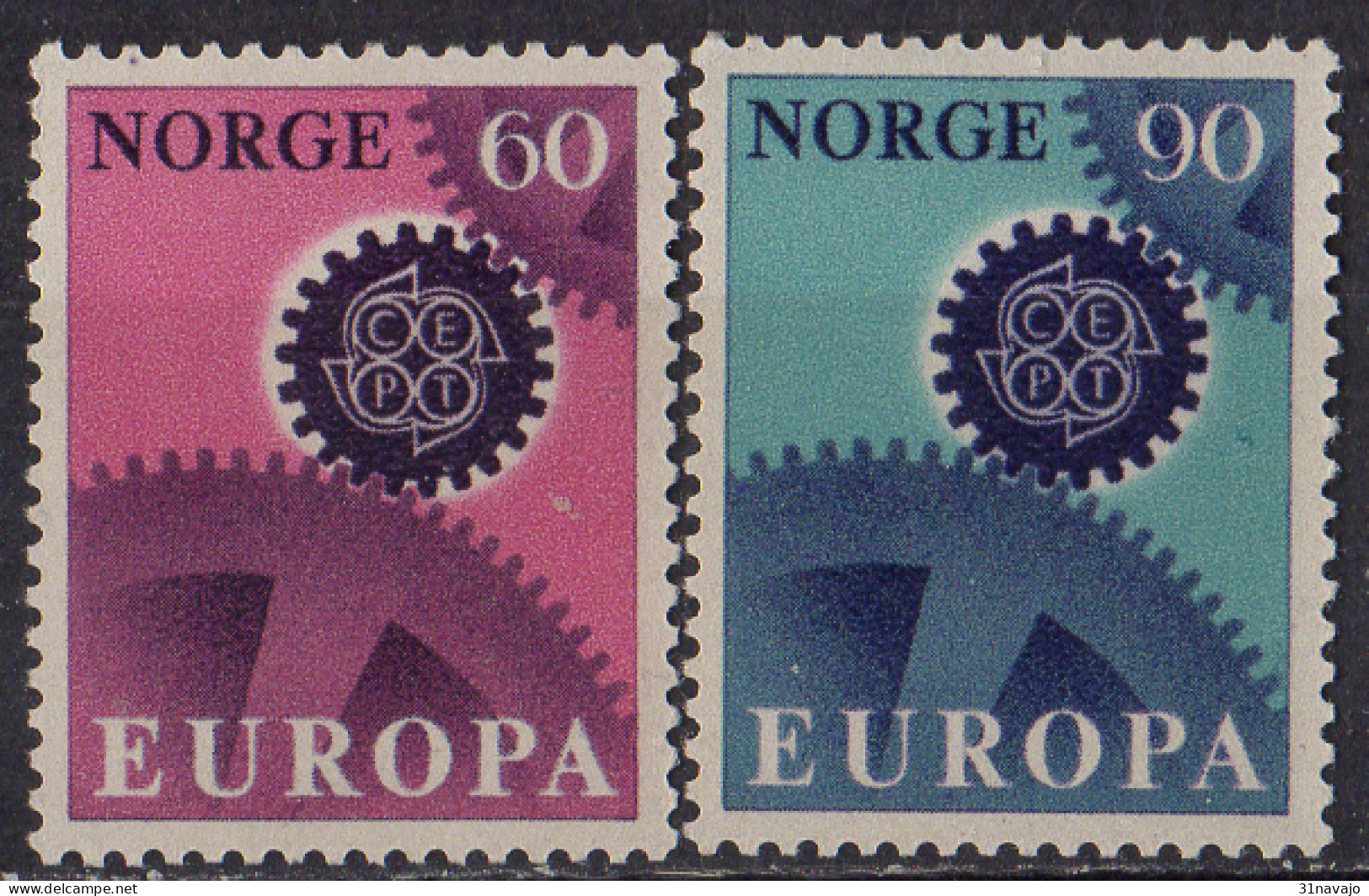 NORVEGE - Europa CEPT 1967 - Unused Stamps